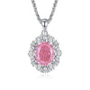 Light Luxury Diamond S925 Silver Necklace With Geometric Pattern And Chopin Chain