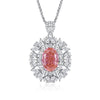 Light Luxury Diamond S925 Silver Necklace With Geometric Pattern And Chopin Chain