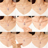 Light Luxury Diamond S925 Silver Necklace With Geometric Pattern And Chopin Chain