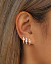 Light Luxury Ear Buckle Wind Earrings For Women With Flower Pattern