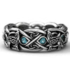 Light Luxury Electroplated Alloy Wolf Head Ring Geometric Animal Zodiac Unisex Jewelry
