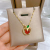 Light Luxury Elegant Gorgeous Geometric Titanium Steel And Copper Necklace For Women And Men