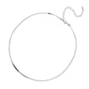 Light Luxury Elegant Simple Sterling Silver And Copper Blade Clavicle Chain Necklace With Geometric Design For Women