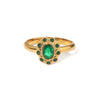 Light Luxury Emerald Highgrade Diamondencrusted Simple Ins Cold Style Index Finger Ring For Women Made Of Stainless Steel With Inlaid Zircon And Geometric Design