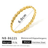 Light Luxury Fashion Bamboo Gestapa Bracelet For Women Stainless Steel With 18K Vacuum Plating In Furnace