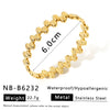 Light Luxury Fashion Bamboo Gestapa Bracelet For Women Stainless Steel With 18K Vacuum Plating In Furnace