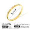 Light Luxury Fashion Bamboo Gestapa Bracelet For Women Stainless Steel With 18K Vacuum Plating In Furnace