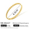 Light Luxury Fashion Bamboo Gestapa Bracelet For Women Stainless Steel With 18K Vacuum Plating In Furnace