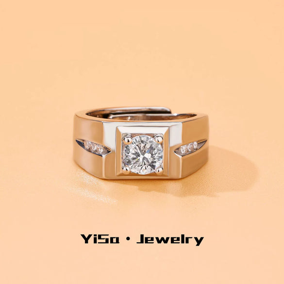 Light Luxury Fashion Design Opening Inlaid Zircon Ring For Women Jewelry With Constellation Pattern Copper Material