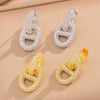 Light Luxury Fashion Pig Nose Earrings Copper Electroplated With 18K Real Gold For Women Animal Zodiac Design