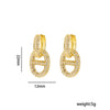 Light Luxury Fashion Pig Nose Earrings Copper Electroplated With 18K Real Gold For Women Animal Zodiac Design