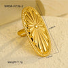 Light Luxury Fashion Stainless Steel Earrings Ring Bracelet Combination With Geometric Design And Electroplating