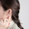Light Luxury Geometric Irregular 925 Sterling Silver Ear Clip Earrings For Women Minimalist All Match Jewelry