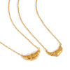 Light Luxury Geometric Pendant Necklace For Girls Stainless Steel And Titanium Steel With Pvd Vacuum Real Gold Electroplating
