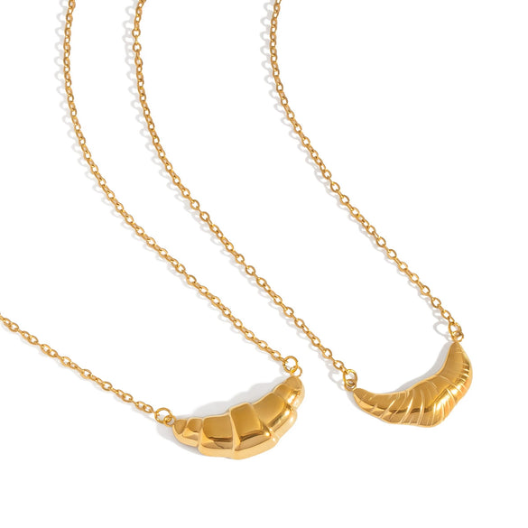 Light Luxury Geometric Pendant Necklace For Girls Stainless Steel And Titanium Steel With Pvd Vacuum Real Gold Electroplating