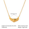 Light Luxury Geometric Pendant Necklace For Girls Stainless Steel And Titanium Steel With Pvd Vacuum Real Gold Electroplating