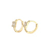Light Luxury Geometric S925 Silver Diamondembedded Earrings For Women With Electroplating