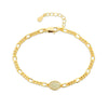 Light Luxury Geometric S925 Silver Electroplated Bracelet For Women