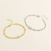 Light Luxury Geometric S925 Silver Electroplated Bracelet For Women