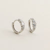 Light Luxury Geometric S925 Silver Electroplated Diamond Zircon Earrings For Women