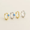 Light Luxury Geometric S925 Silver Electroplated Earrings For Women