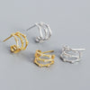 Light Luxury Geometric S925 Silver Electroplated Earrings