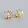 Light Luxury Geometric S925 Silver Electroplated Earrings