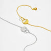 Light Luxury Geometric S925 Sterling Silver Electroplated Ring Link Bracelet For Women