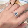 Light Luxury Geometric S925 Sterling Silver 18K Gold Plated Natural Color Gem Set Ring For Women Jewelry Accessories