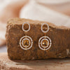 Light Luxury Geometric S925 Sterling Silver 18K Gold Plated Natural Color Gem Set Ring For Women Jewelry Accessories