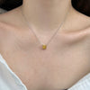 Light Luxury Geometric S925 Sterling Silver Necklace With Ice Flower Cut Zircon Inlaid And Electroplating