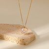 Light Luxury Geometric Shell Necklace Titanium Steel Women's Fashionable Collarbone Chain