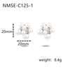 Light Luxury Geometric Stainless Steel Electroplated Earrings For Women
