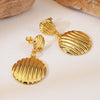 Light Luxury Geometric Stainless Steel Electroplated Earrings