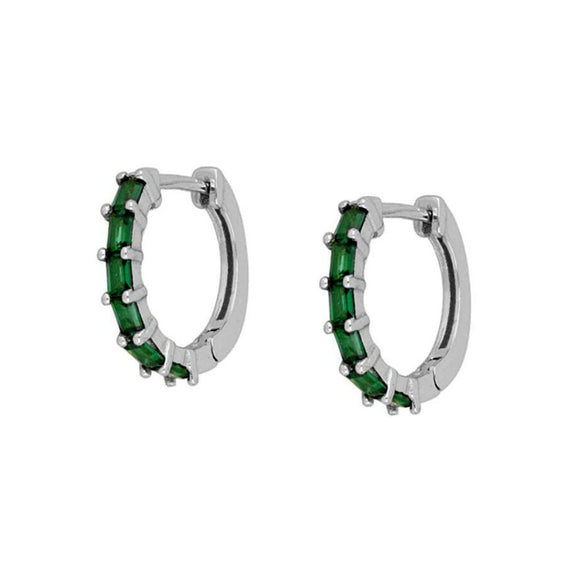 Light Luxury Geometric Zircon Stud Earrings With Copper Body And S925 Silver Needle Electroplated Fashion Earrings For Women