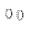 Light Luxury Geometric Zircon Stud Earrings With Copper Body And S925 Silver Needle Electroplated Fashion Earrings For Women