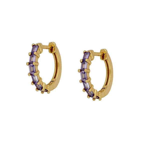 Light Luxury Geometric Zircon Stud Earrings With Copper Body And S925 Silver Needle Electroplated Fashion Earrings For Women