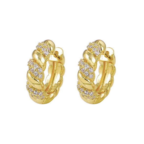 Light Luxury Geometric Zirconia Women's Earrings