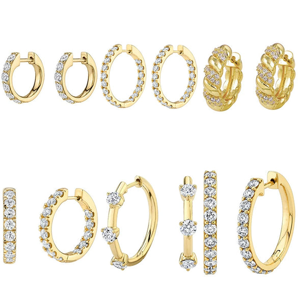 Light Luxury Geometric Zirconia Women's Earrings