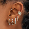 Light Luxury Geometric Zirconia Women's Earrings