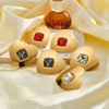 Light Luxury Heart Shaped Stainless Steel Earrings For Women With Rhinestones And 18K Vacuum Plated Geometric Design