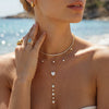 Light Luxury Heart Shaped Zircon Inlaid Stainless Steel Necklace For Women With 18K Vacuum Plating