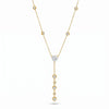Light Luxury Heart Shaped Zircon Inlaid Stainless Steel Necklace For Women With 18K Vacuum Plating