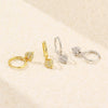 Light Luxury Heartshaped S925 Silver Earring For Women With Electroplating