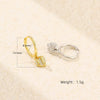 Light Luxury Heartshaped S925 Silver Earring For Women With Electroplating
