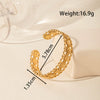 Light Luxury High End Sense Niche Exaggerated Stainless Steel Snake Shaped Geometric Titanium Steel Opening Bracelet With Electroplating