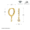Light Luxury Highend Diamond Drop Shape S925 Sterling Silver Earrings For Women