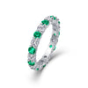 Light Luxury Highend Elegant S925 Silver Ring Inlaid With Sapphire And Moissanite Geometric Style For Women And Men