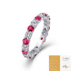 Light Luxury Highend Elegant S925 Silver Ring Inlaid With Sapphire And Moissanite Geometric Style For Women And Men