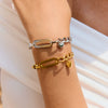 Light Luxury Highend Stainless Steel Bracelet For Women With Geometric Shape Heart Splicing And Electroplating 18K Cuban Chain Oval Chain Ot Clasp